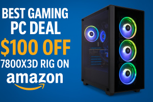 Best Gaming PC Deal: Save $100 on 7800X3D Rig on Amazon