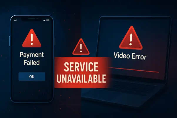 Global outages PayPal Venmo YouTube